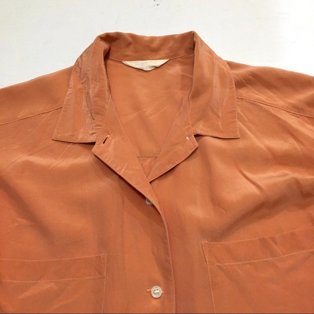 🌹HP🌹 100% Silk Oversized Shirt - Picture 4 of 6